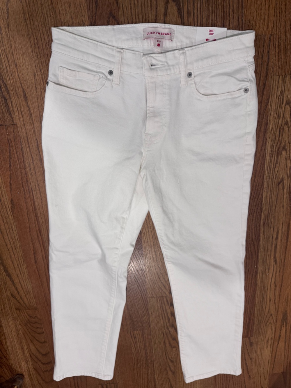 NWT Lucky Brand sweet crop white jeans - Picture 6 of 6